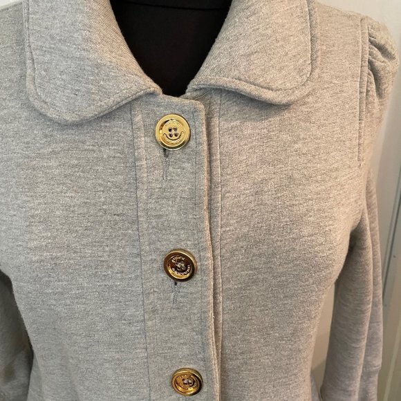 Juicy Couture Gray Button-Up Coat - Picture 3 of 13